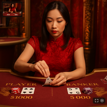 GxBet - Baccarat en Direct - Jeu de Cartes de Casino en Direct
