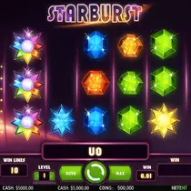 GxBet - Machine à sous Starburst - Casino en ligne Belgique